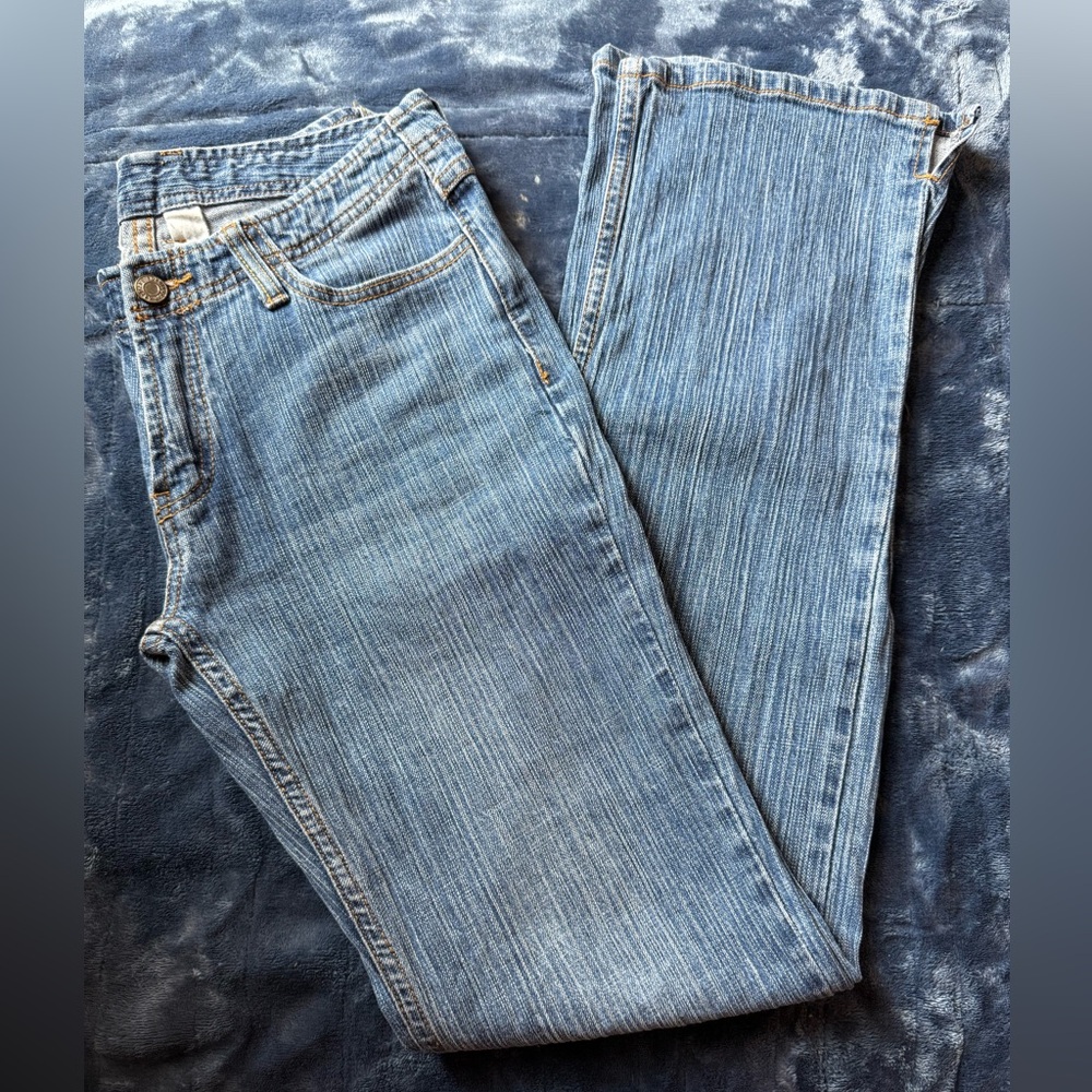 Women's Light Blue Size 29 Flare Leg Jeans Hippy